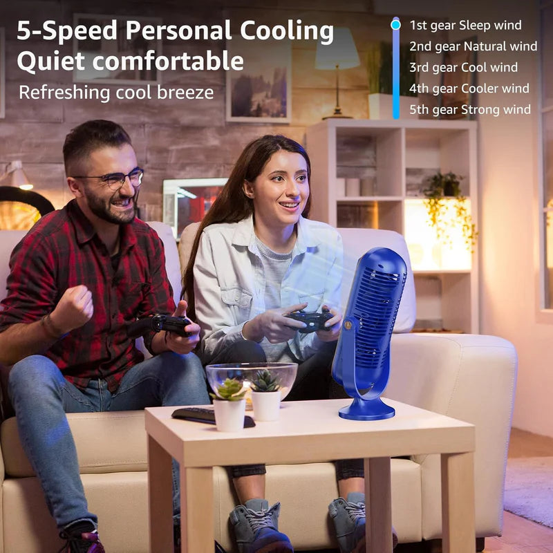 Portable Desktop Cooling Fan    مروحة تبريد محمولة للمكتب ❄️✨