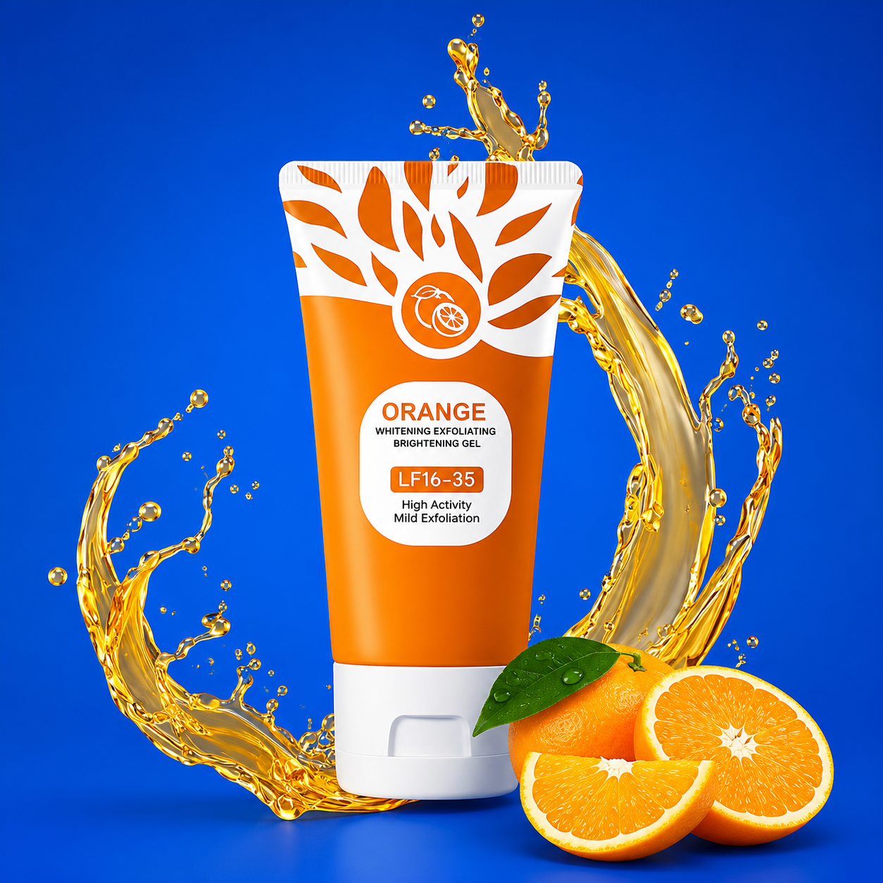 Orange Brightening Exfoliating Gel    🍊 يزيل الجلد الميت بلطف ويمنح البشرة نعومة وإشراقًا.