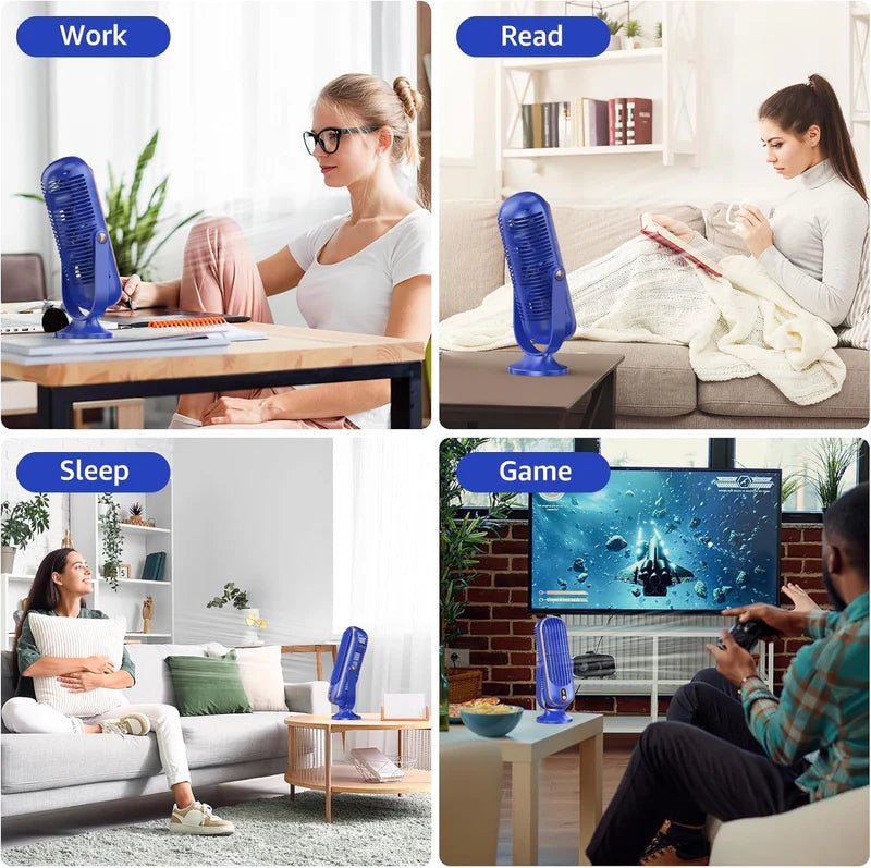 Portable Desktop Cooling Fan    مروحة تبريد محمولة للمكتب ❄️✨