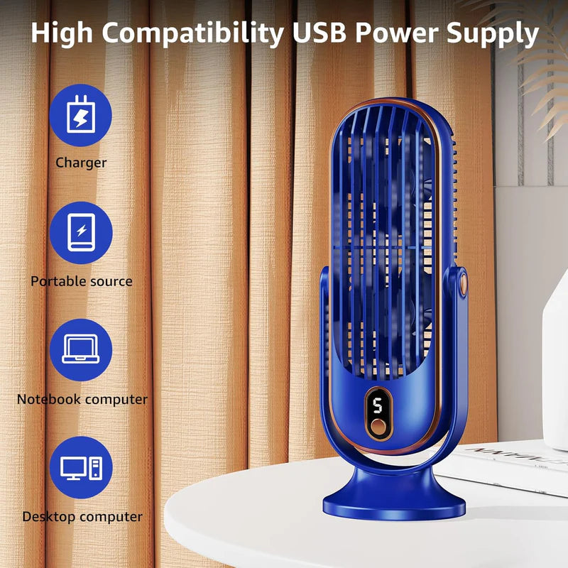 Portable Desktop Cooling Fan    مروحة تبريد محمولة للمكتب ❄️✨