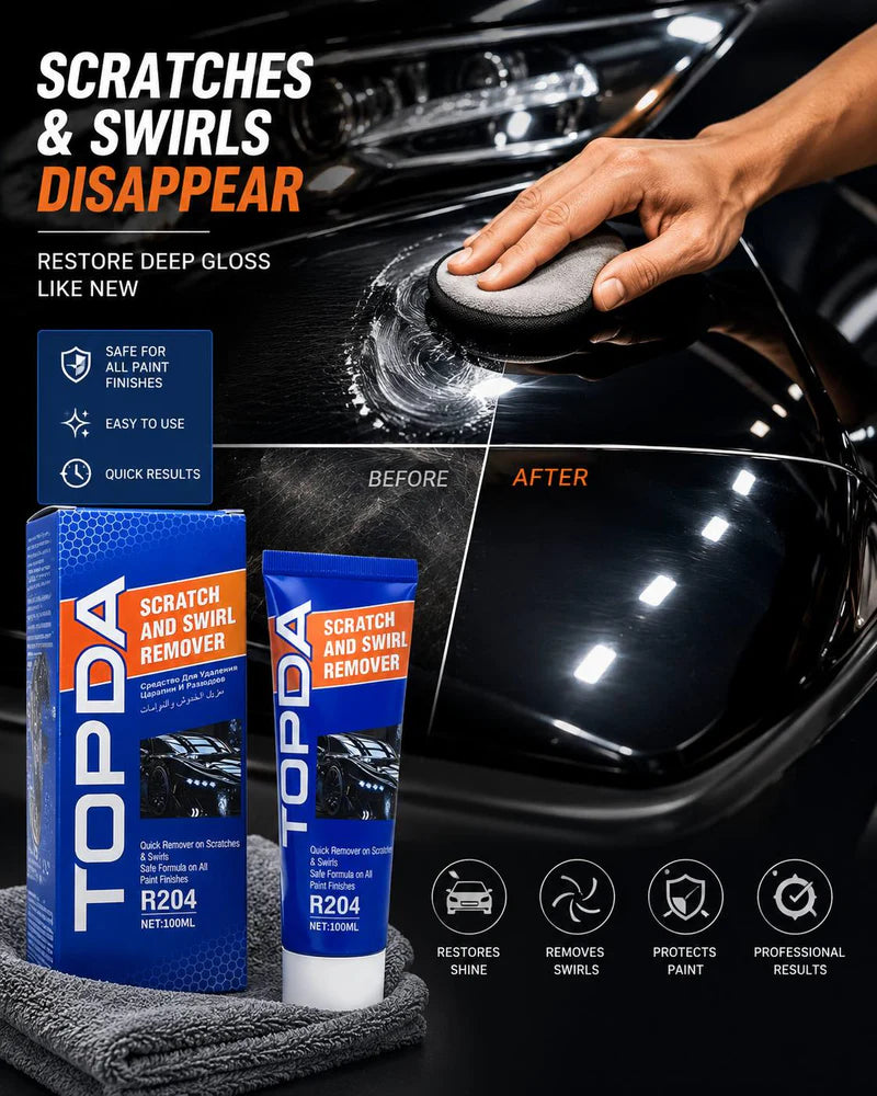 TOPDA - Scratch & Swirl Remover مزيل خدوش السيارة وآثار الاحتكاك 🚗✨