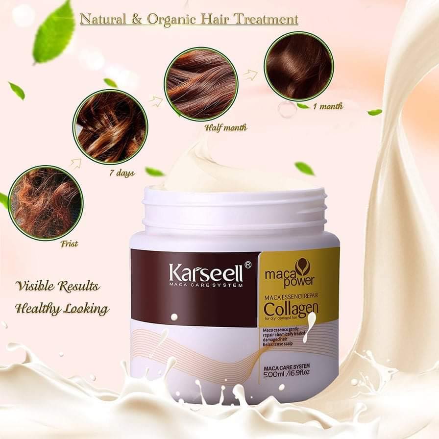 Hair Repair Collagen    كارسيل كولاجين ماكا لإصلاح الشعر 🌿✨